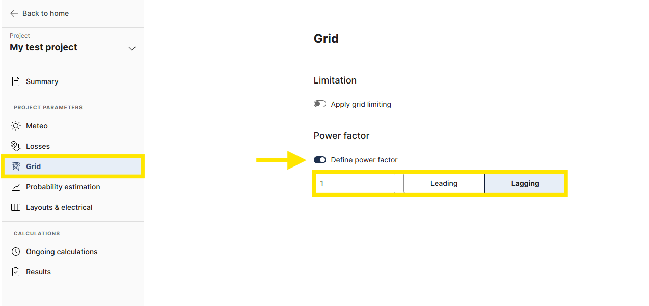 Yield_UsingYield_ProjectSetup_Grid_PowerFactor_01.png