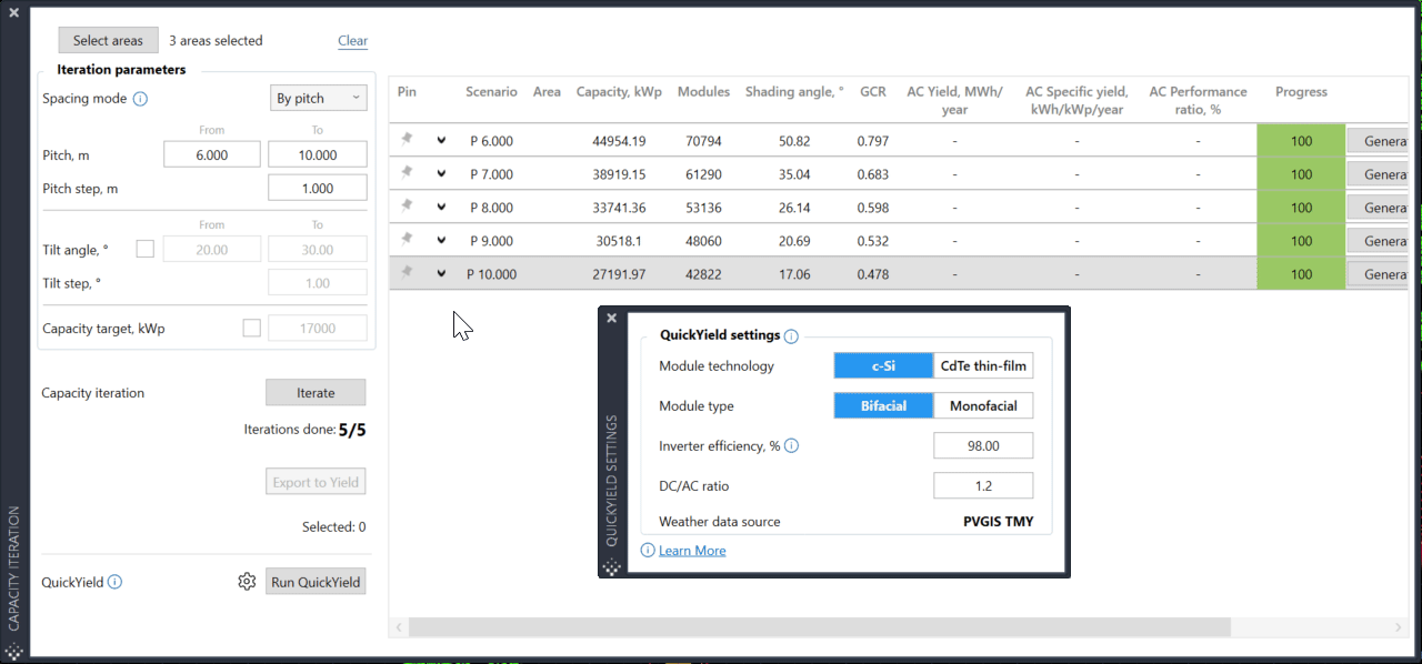 Capacity iteration - QY settings.gif